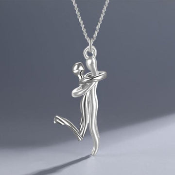 Couple Silver Pendant - قلادة زوجية فضية