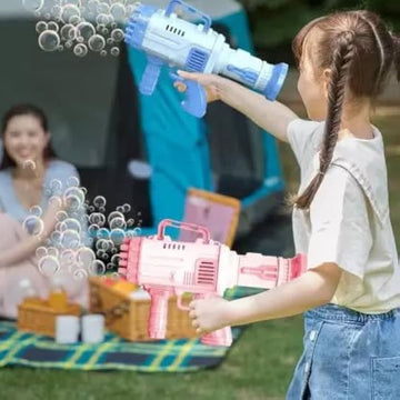 Magical bubble Gun for kids 60 Holes - مسدس فقاعات سحري للأطفال بـ 60 فتحة