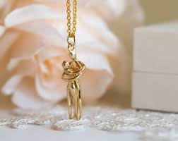 Couple Golden Pendant - قلادة زوجية ذهبية