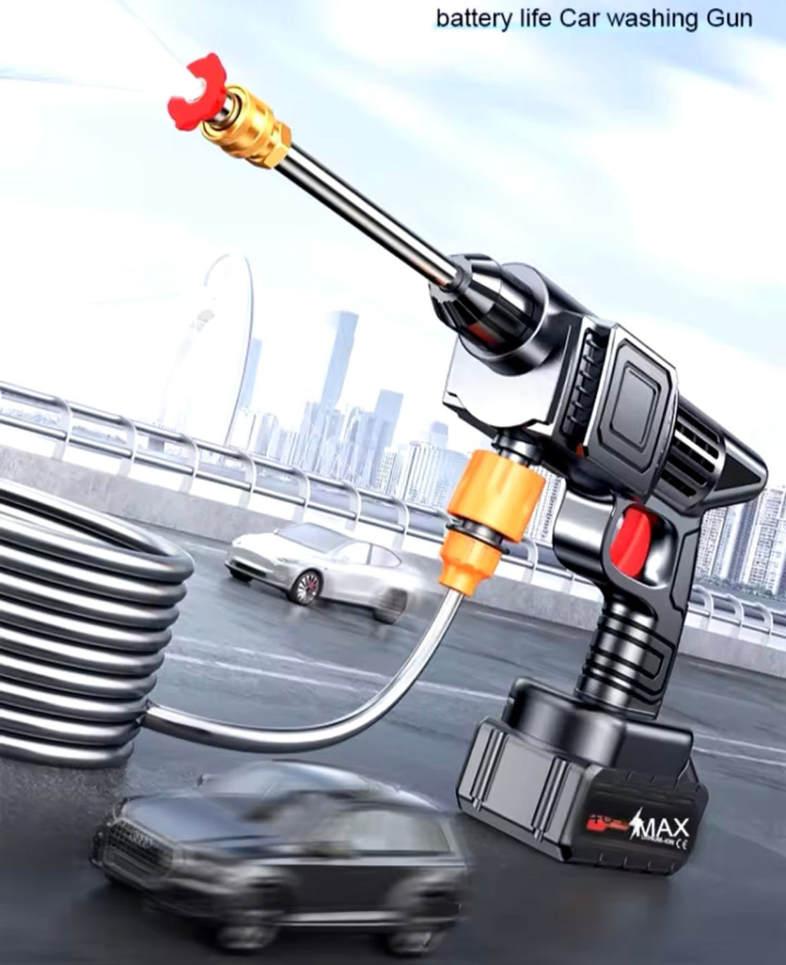 Double Battery Car Washer Gun