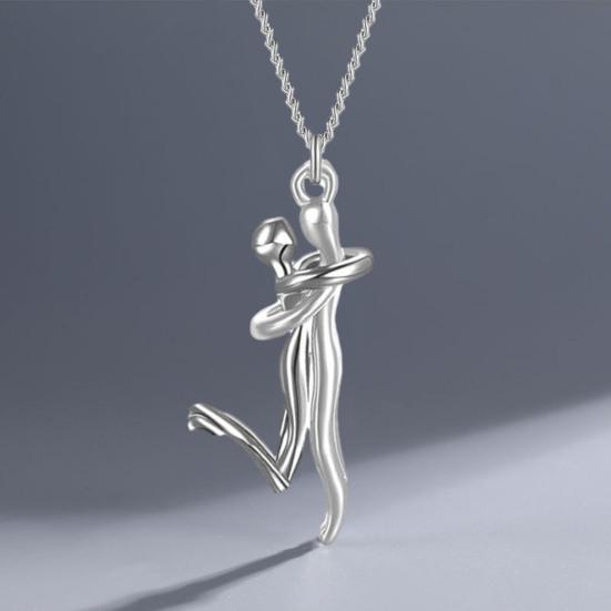 Couple Silver Pendant  - قلادة زوجية فضية