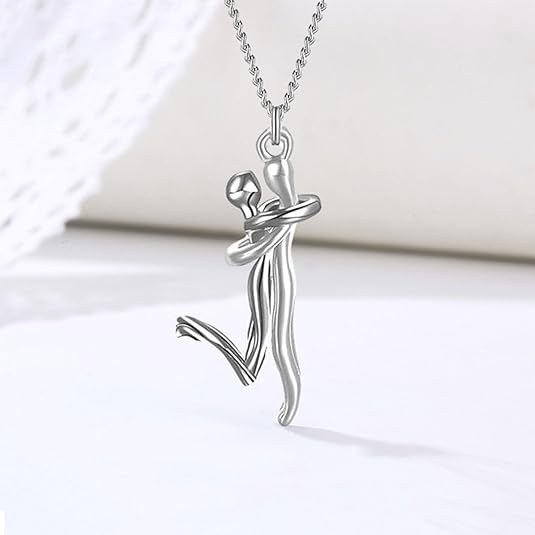 Couple Silver Pendant  - قلادة زوجية فضية