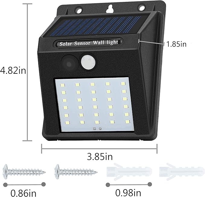 Solar motion sensor light