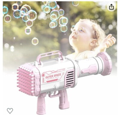 Magical bubble Gun for kids  60 Holes - مسدس فقاعات سحري للأطفال بـ 60 فتحة