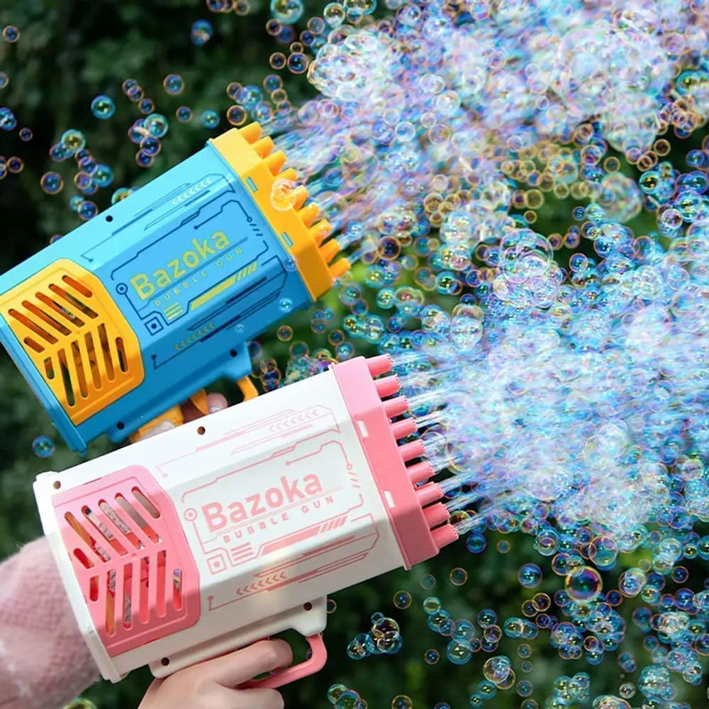 Magical bubble Gun for kids  80 Holes - مسدس فقاعات سحري للأطفال بـ 80 فتحة