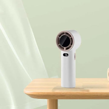 Handheld Foldable Digital Mist Fan - مروحة ضباب رقمية محمولة وقابلة للطي