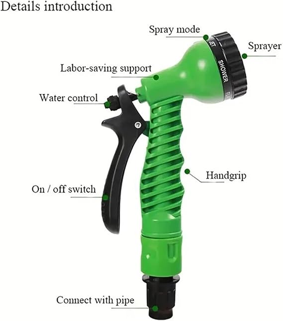 Water Pressure Gun with Water Hose Pipe